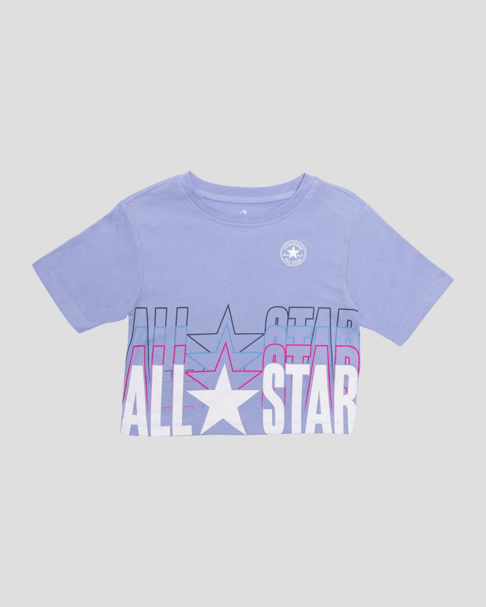 Converse Star Graphic Junior Boxy T-skjorte Barn Blå | 3974SNWRT