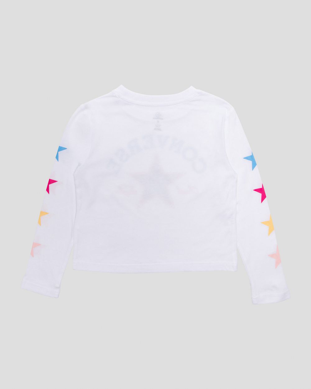 Converse Star Graphic Long Sleeve Junior T-skjorte Barn Hvite | 5239TEAZM