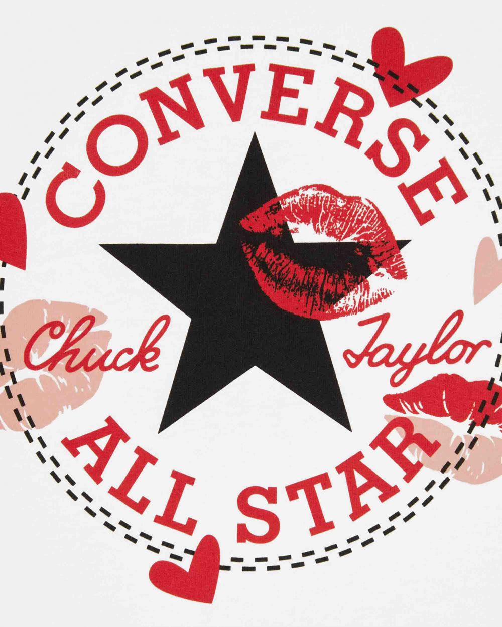 Converse Valentines Day Classic T-skjorte Dame Hvite | 2193UFCBJ