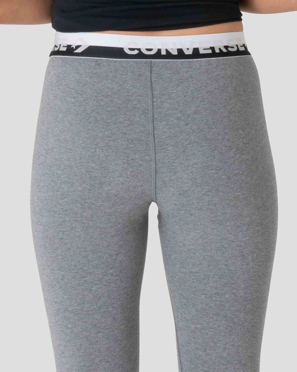 Converse Wordmark Leggings Dame Grå | 5926FMSKU