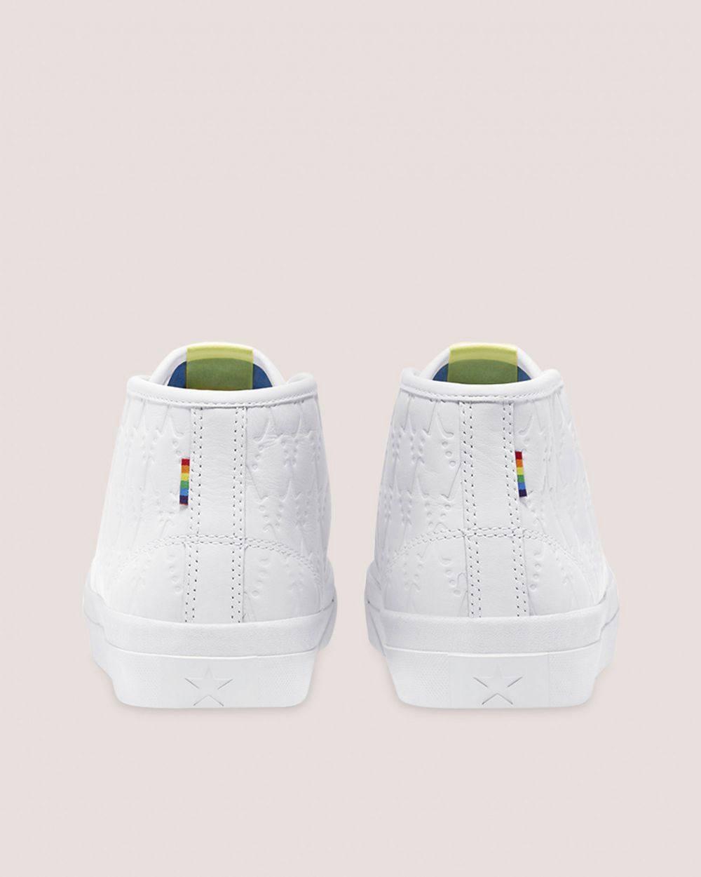 Converse X Alexis Sablone Pride Jack Purcell Pro Midtsko Dame Hvite | 5710AWFIN