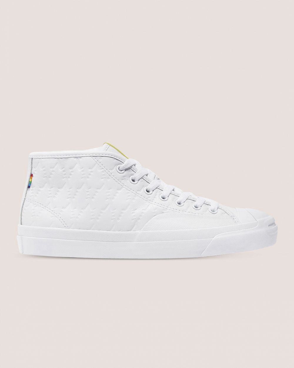 Converse X Alexis Sablone Pride Jack Purcell Pro Midtsko Dame Hvite | 5710AWFIN