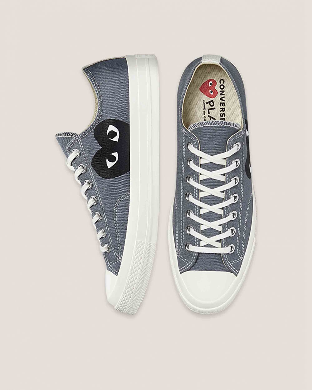 Converse X Comme Des Garçons Chuck 70 Play Lave Sko Dame Grå | 1430VLNXK