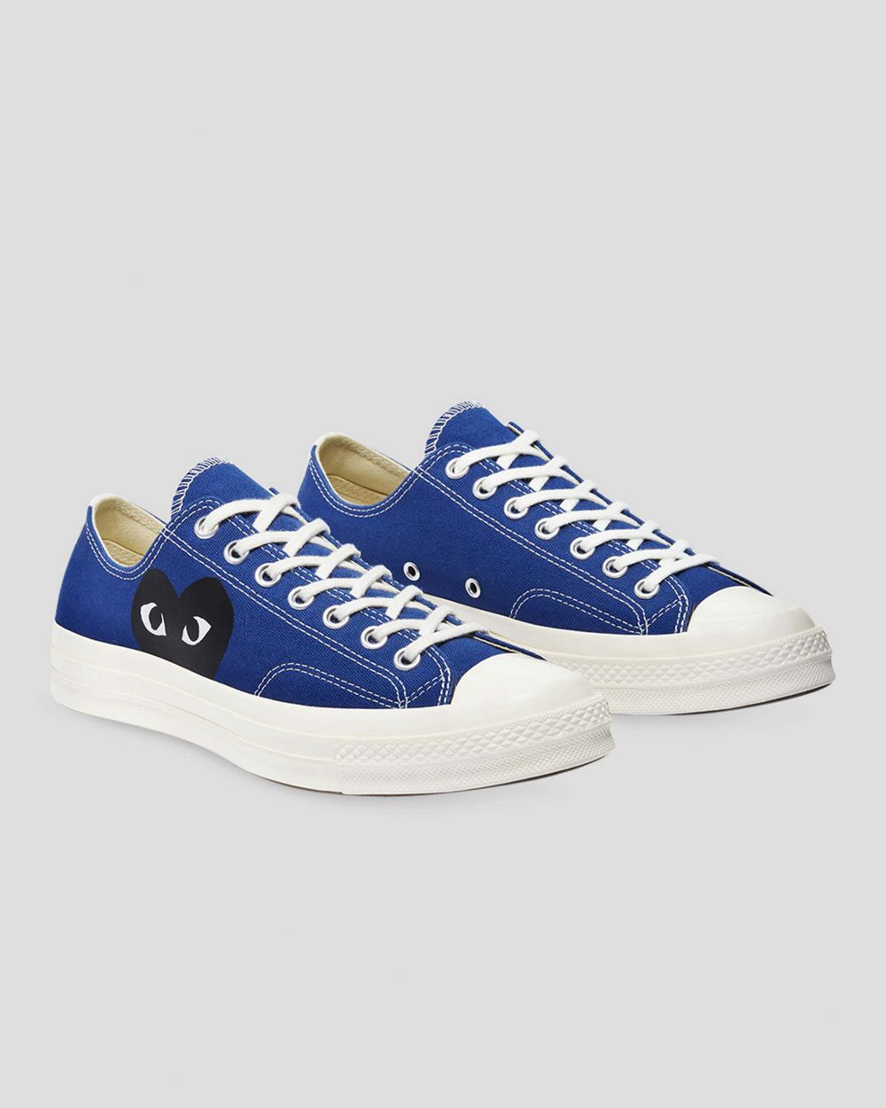 Converse X Comme Des Garçons Chuck 70 Play Lave Sko Dame Blå | 2743YHJEN